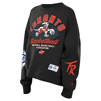 Women's New Era  Black Toronto Raptors City Edition Oversized Sweatshirt