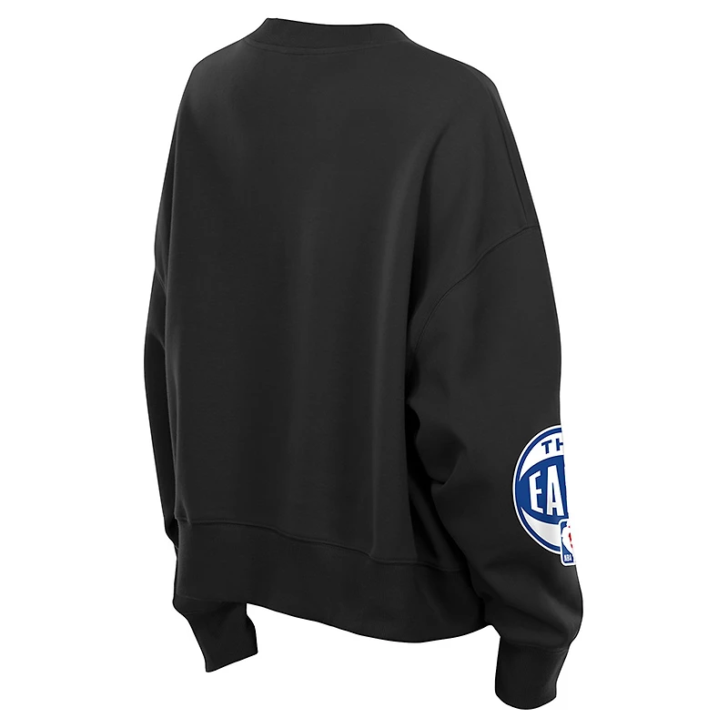 Women's New Era  Black Toronto Raptors City Edition Oversized Sweatshirt