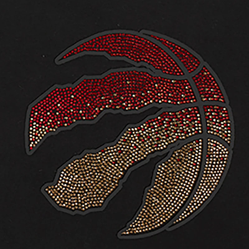 T-shirt court et boxy noir Pro Standard pour femme Toronto Raptors Jewels