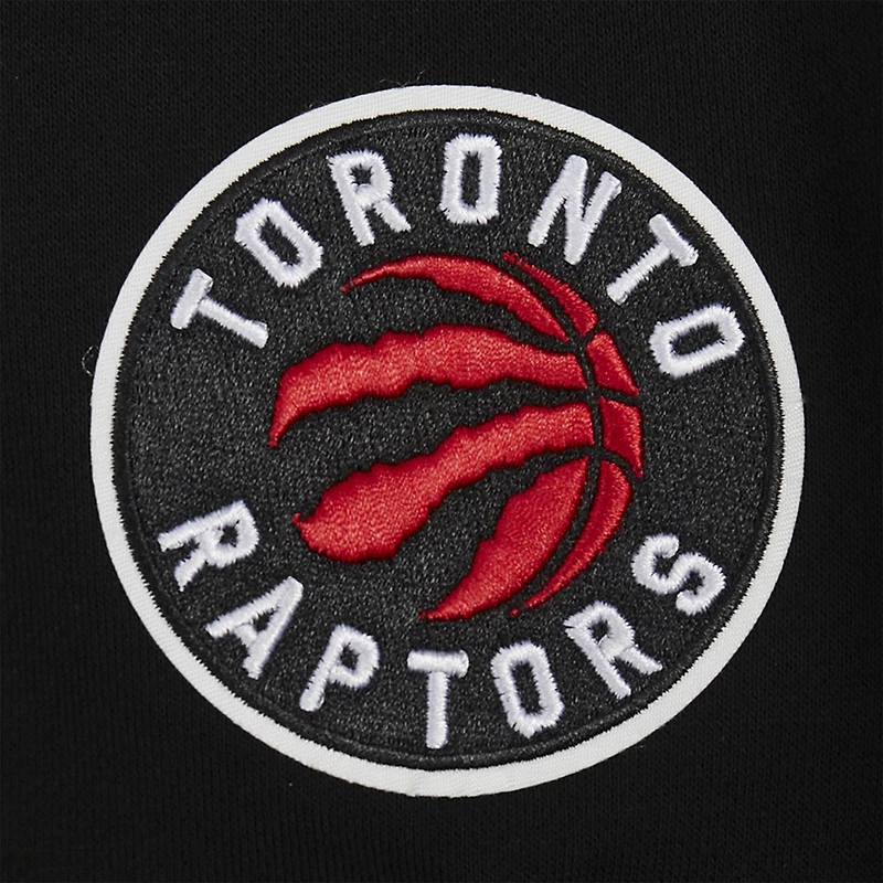 Sweat à capuche court noir Pro Standard pour femme Toronto Raptors Jewels