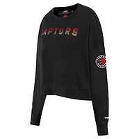 T-shirt noir Pro Standard pour femme avec logo des Toronto Raptors