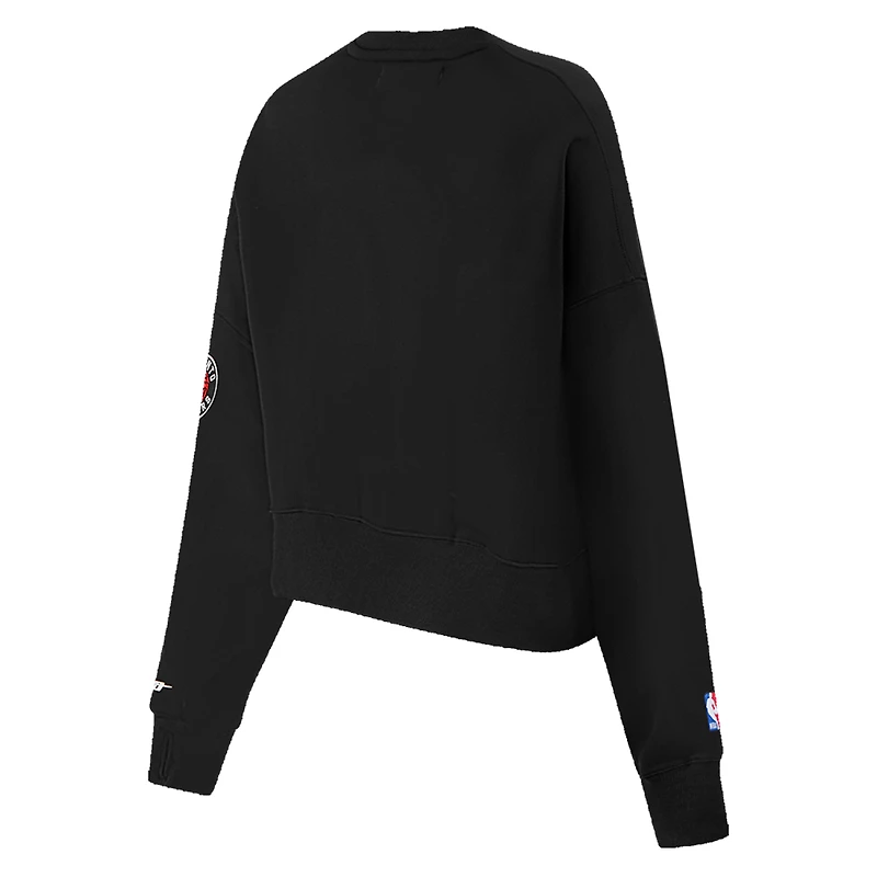 T-shirt noir Pro Standard pour femme avec logo des Toronto Raptors