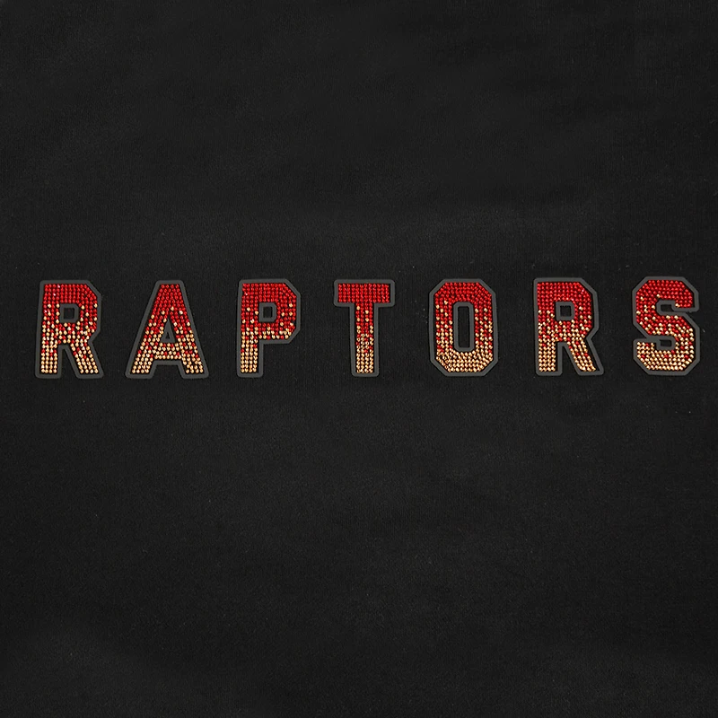 T-shirt noir Pro Standard pour femme avec logo des Toronto Raptors