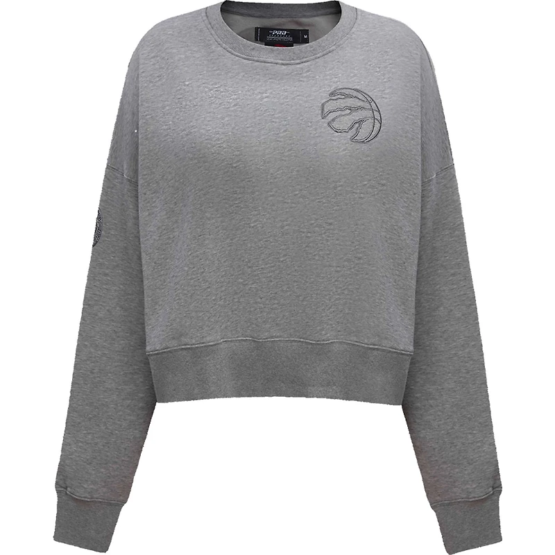 Chandail en molleton neutre Pro Standard gris des Raptors de Toronto pour femmes