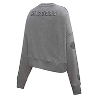 Women's Pro Standard Gray Toronto Raptors Neutral Fleece Pullover Sweatshirt