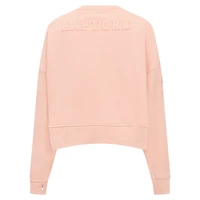 Women's Pro Standard Light Orange Toronto Raptors Neutral Fleece Pullover Sweatshirt