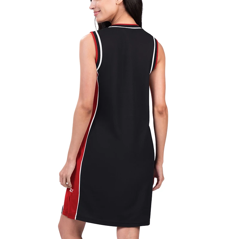 Women's Starter Black Toronto Raptors Slam Dunk Tank Sneaker Dress