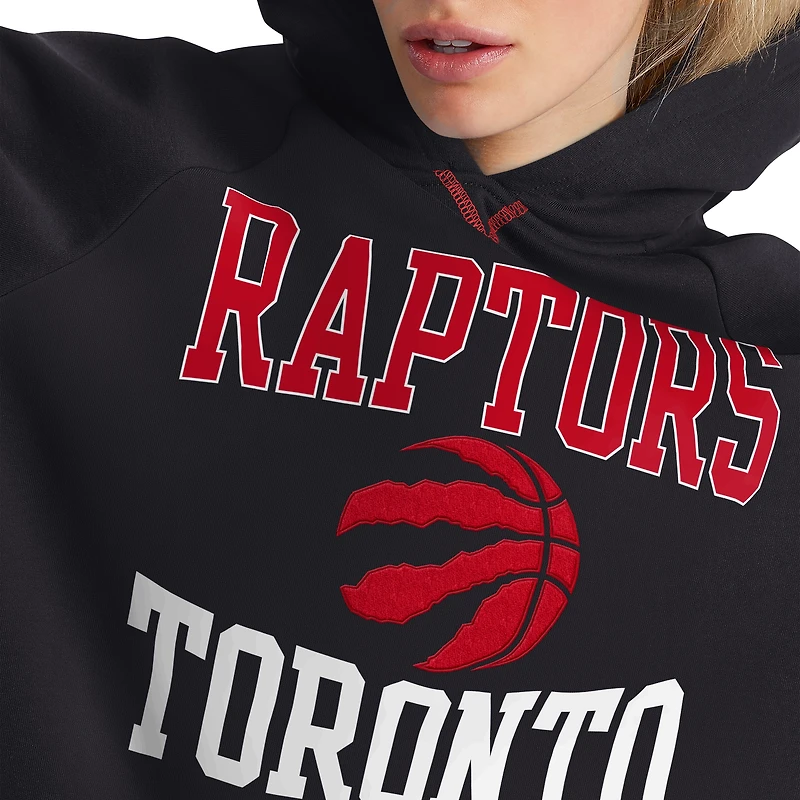 Sweat à capuche noir Tommy Jeans pour femmes des Raptors de Toronto Talia Raglan