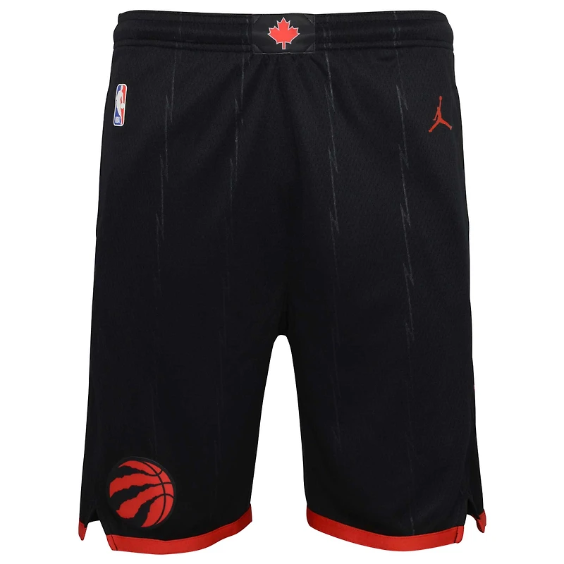 Youth Jordan Brand Black Toronto Raptors Swingman Statement Edition Shorts