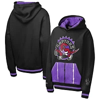 Youth Mitchell & Ness  Black Toronto Raptors Playmaker Fashion Fleece Hoodie