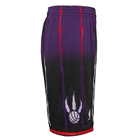 Youth Mitchell & Ness Purple/Black Toronto Raptors 1998/99 Hardwood Classics Fadeaway Reload 3.0 Swingman Shorts