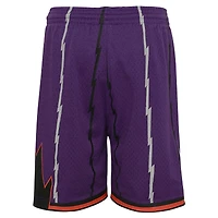 Youth Mitchell & Ness Purple Toronto Raptors Hardwood Classics Swingman Shorts