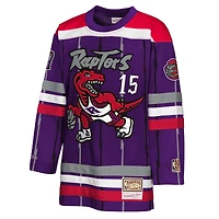 Maillot de hockey tendance Maxxed Out 2.0 violet pour jeunes Mitchell & Ness Vince Carter des Toronto Raptors