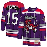 Youth Mitchell & Ness Vince Carter Purple Toronto Raptors Maxxed Out 2.0 Fashion Hockey Jersey