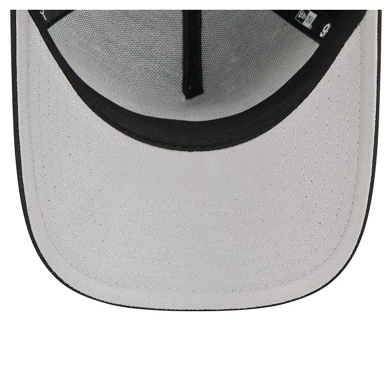 Casquette ajustable New Era noire Toronto Raptors 9FORTY A-Frame pour jeunes