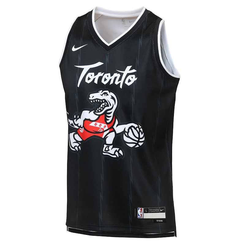 Youth Nike Black Toronto Raptors Swingman Jersey - City Edition