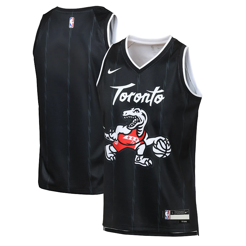 Youth Nike Black Toronto Raptors Swingman Jersey - City Edition