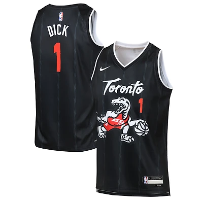 Youth Nike Gradey Dick Black Toronto Raptors Swingman Player Jersey - City Edition