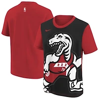 T-shirt Nike Max90 City Edition rouge/noir pour jeunes des Raptors de Toronto 2025/26