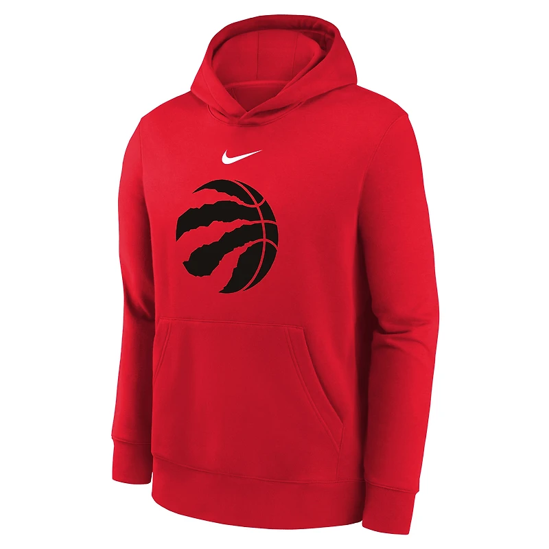 Sweat à capuche Nike rouge Toronto Raptors 2025/26 Club Fleece pour jeune