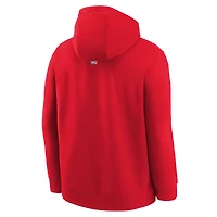 Sweat à capuche Nike rouge Toronto Raptors 2025/26 Club Fleece pour jeune