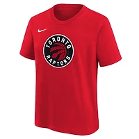 T-shirt Nike rouge à logo essentiel des Toronto Raptors pour jeune