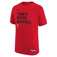 T-shirt d'entraînement essentiel Nike rouge des Raptors de Toronto pour jeunes