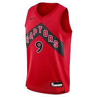 Maillot Nike RJ Barrett rouge Toronto Raptors Swingman pour jeune - Édition Icon