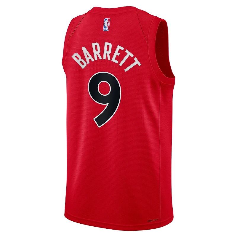 Maillot Nike RJ Barrett rouge Toronto Raptors Swingman pour jeune - Édition Icon