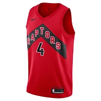 Jeune Nike Scottie Barnes Red Toronto Raptors 2019/20 Swingman Player - Maillot Icon Edition