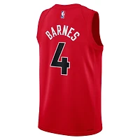 Jeune Nike Scottie Barnes Red Toronto Raptors 2019/20 Swingman Player - Maillot Icon Edition