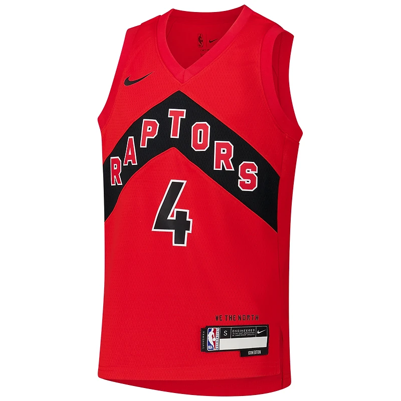 Youth Nike Scottie Barnes Red Toronto Raptors Swingman Jersey - Icon Edition