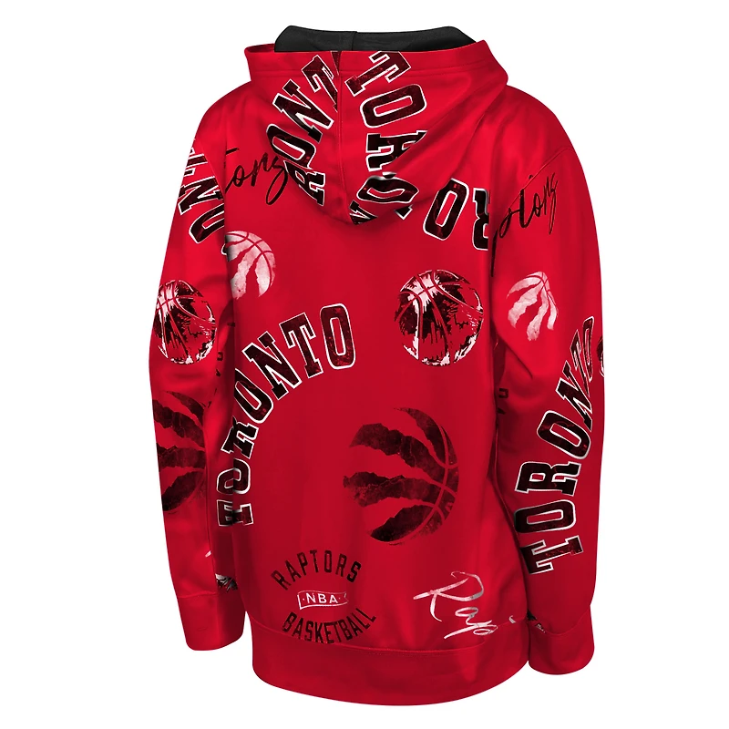 Youth Outerstuff Red Toronto Raptors Moving Violation Hoodie