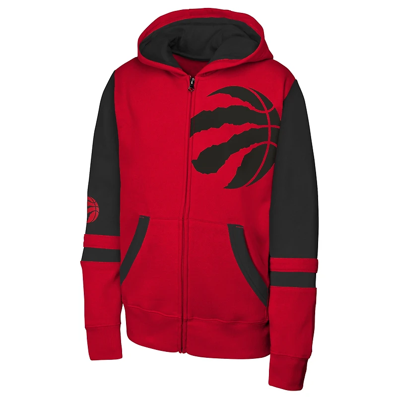Youth Outerstuff  Red Toronto Raptors Straight to the League Full-Zip Hoodie