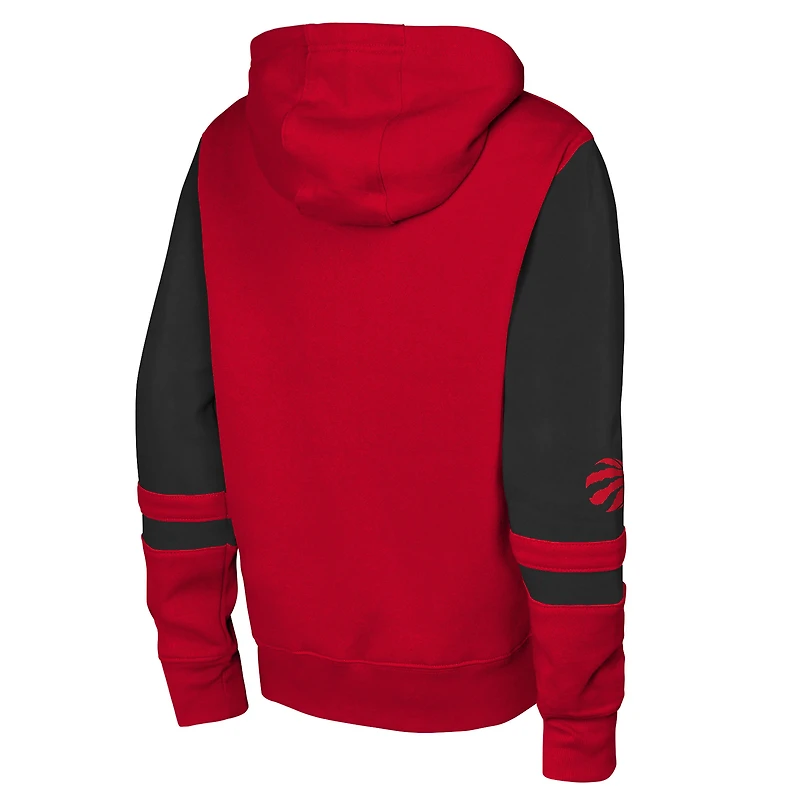 Sweat à capuche zippé rouge Toronto Raptors pour jeunes Outerstuff