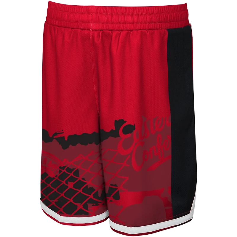 Short rouge Fade Away des Raptors de Toronto pour jeunes