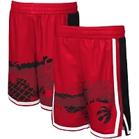 Youth Red Toronto Raptors Fade Away Shorts