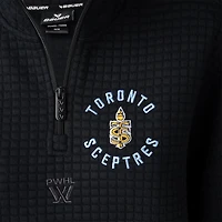 Women's Black Toronto Sceptres Quilted Half-Zip Jacket