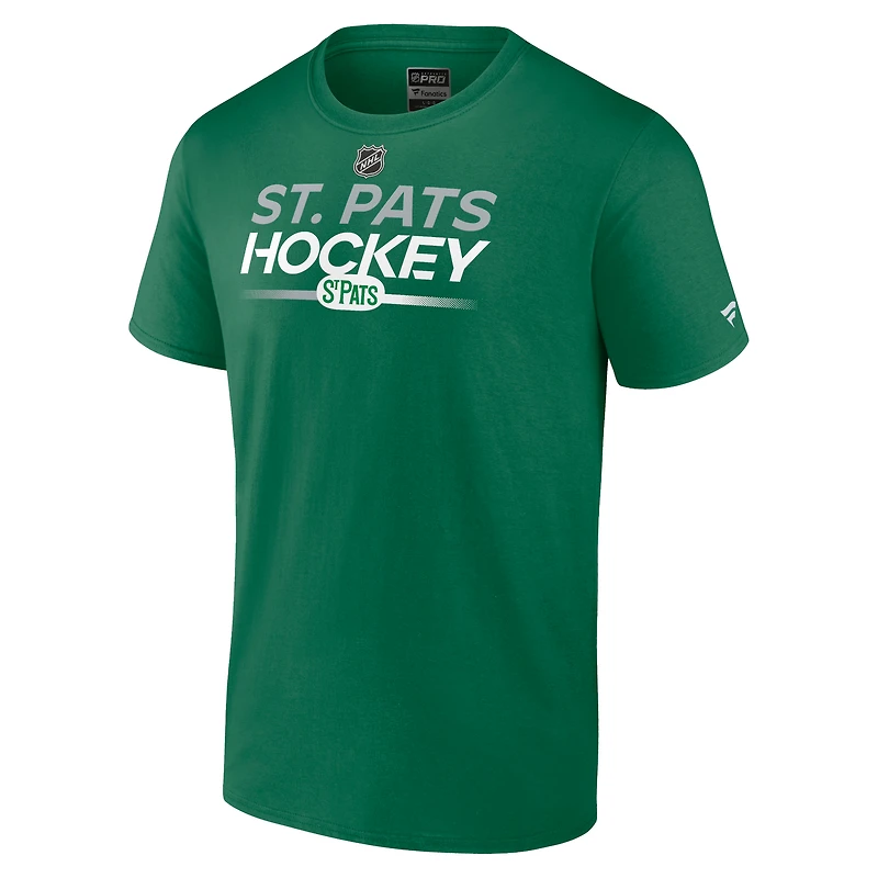 Men's Fanatics Green Toronto St. Pats Authentic Pro Wordmark T-Shirt