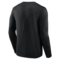 Men's Fanatics Black Toronto Tempo Primary Wordmark Long Sleeve T-Shirt