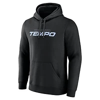 Men's Fanatics Black Toronto Tempo Primary Wordmark Pullover Hoodie