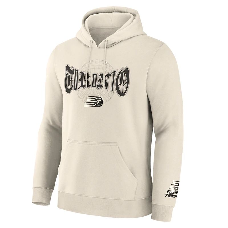 Sweat à capuche polaire Fanatics crème Toronto Tempo Legacy pour homme