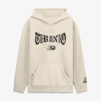 Men's Fanatics  Cream Toronto Tempo Legacy Fleece Pullover Hoodie