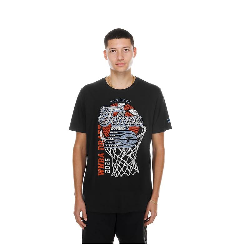 Men's New Era  Black Toronto Tempo Draft Short Sleeve T-Shirt