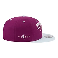 Men's New Era Bordeaux/Hydrogen Blue Toronto Tempo Tip-Off 9FIFTY Snapback Hat