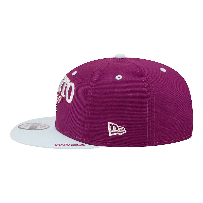 Men's New Era Bordeaux/Hydrogen Blue Toronto Tempo Tip-Off 9FIFTY Snapback Hat