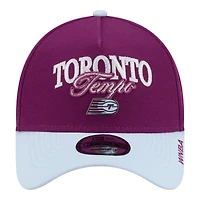 Men's New Era Bordeaux/Hydrogen Blue Toronto Tempo Tip-Off A-Frame 9FORTY Adjustable Hat