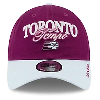 Men's New Era Bordeaux/Hydrogen Blue Toronto Tempo Tip-Off Casual Classic Adjustable Hat