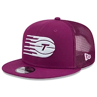 Men's New Era Bordeaux Toronto Tempo Split Panel 9FIFTY Snapback Hat