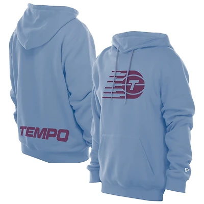 Sweat à capuche bleu clair Toronto Tempo avec logo de l'équipe New Era pour femme